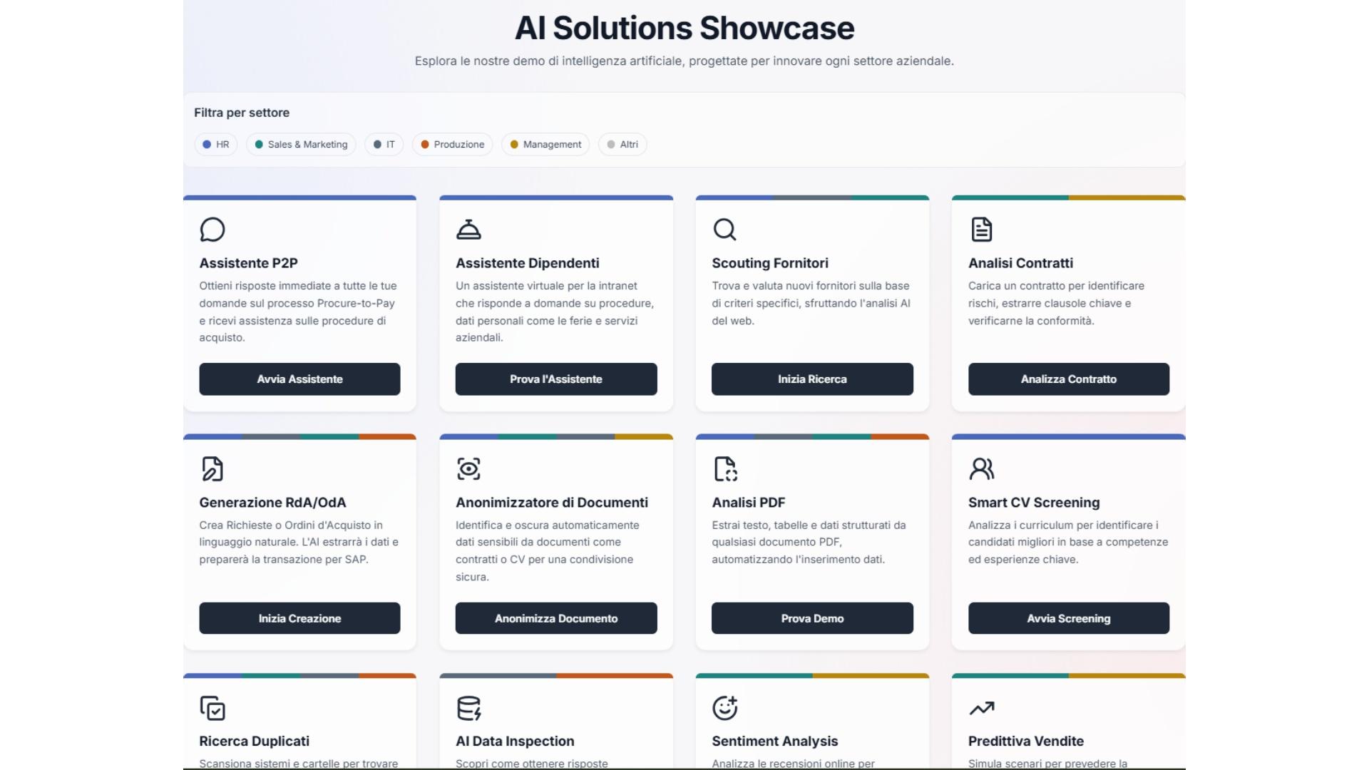 demo AI per aziende