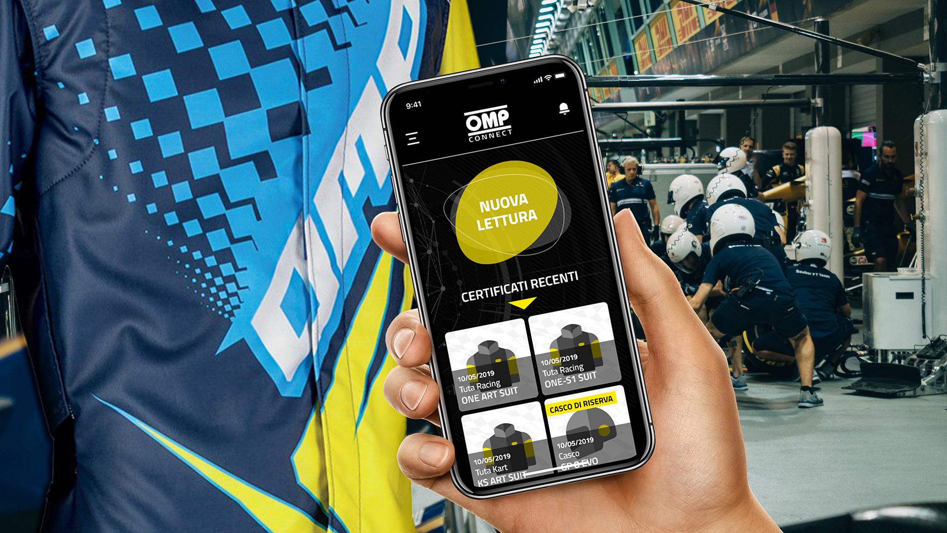 moko-portfolio-omp-racing-app-nfc-recupero-certificati